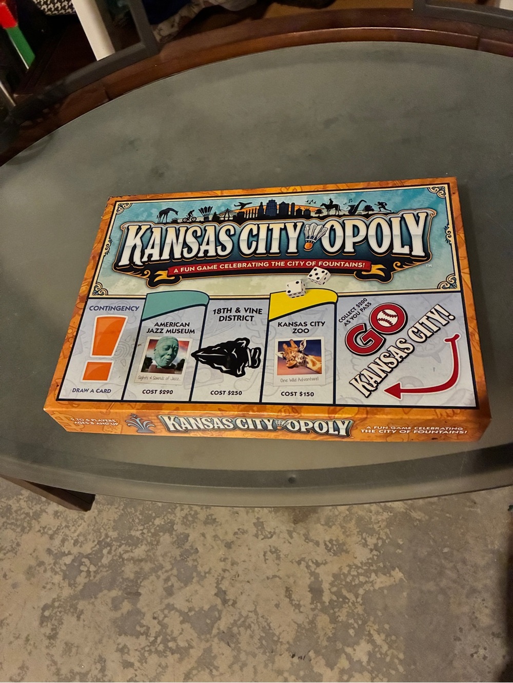 Kansas City-opoly Board Game - excellent condition